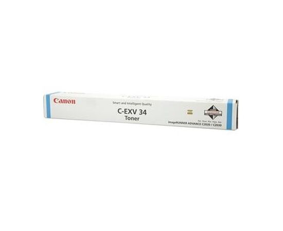  Тонер Canon C-EXV 34 Cyan для iR Advance C2030L/C2030i/C2020L/C2020i/C2025i/C2220i/C2220L/C2225i/C2230i 