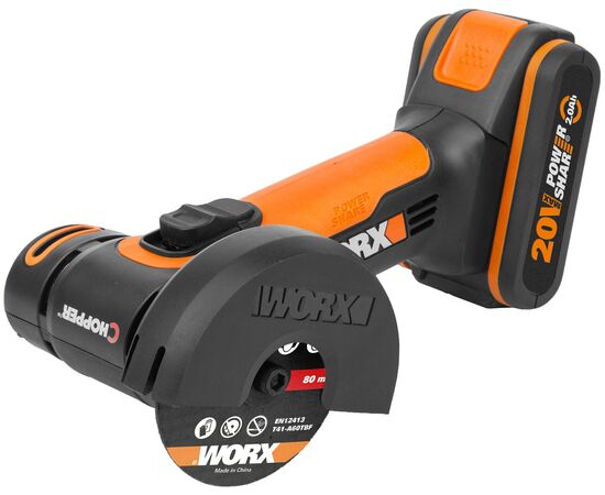  УШМ WORX WX801 1*2,0Ач, кейс 