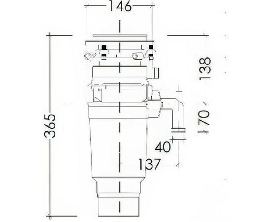  Измельчитель пищевых отходов Kuppersberg WSS 550 B 