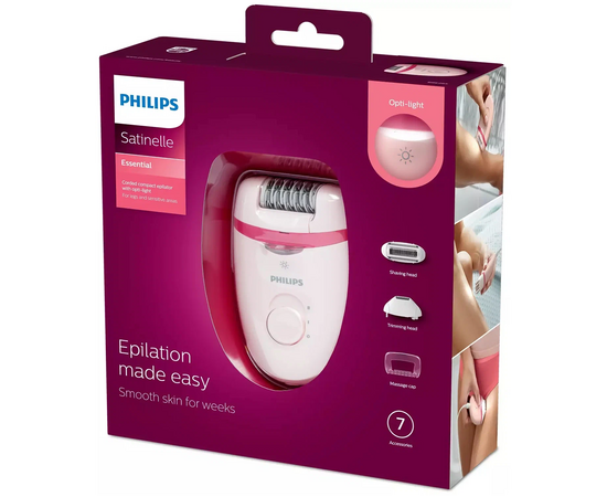  Эпилятор Philips BRE285/00 белый/розовый 