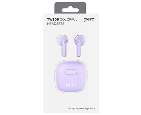  Беспроводные наушники PERO TWS05 COLORFUL Purple 