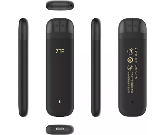  ZTE F30Pro Модем 3G/4G USB Wi-Fi VPN Firewall +Router внешний черный 