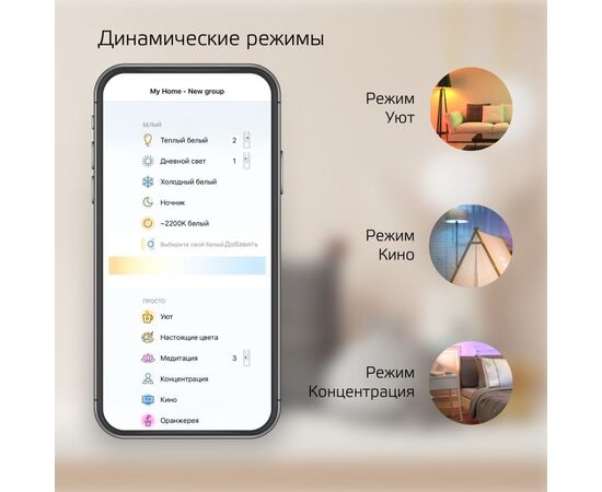  Умная лампа Gauss IoT Smart Home (1110112) E14 5Вт 470lm Wi-Fi 
