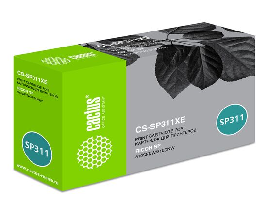  Тонер Картридж Cactus CS-SP311XE черный (6400стр.) для Ricoh SP 311DN/311DNw/325DNw 