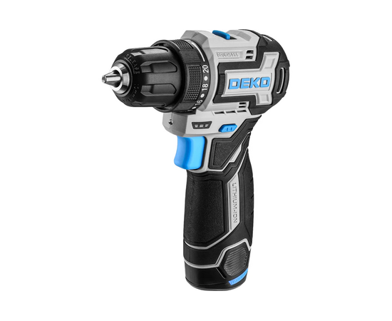  Дрель-шуруповерт аккумуляторный Deko Loner 12V Pro 085-1011 патрон:быстрозажимной (кейс в комплекте) 