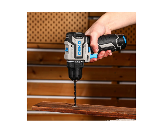  Дрель-шуруповерт аккумуляторный Deko Loner 12V Pro 085-1011 патрон:быстрозажимной (кейс в комплекте) 
