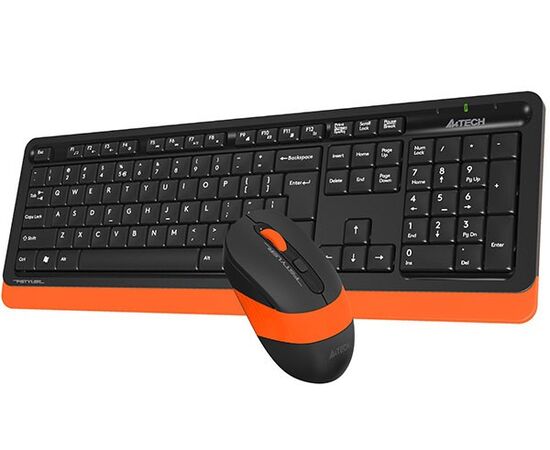  Клавиатура + мышь A4TECH Fstyler FG1010 orange 