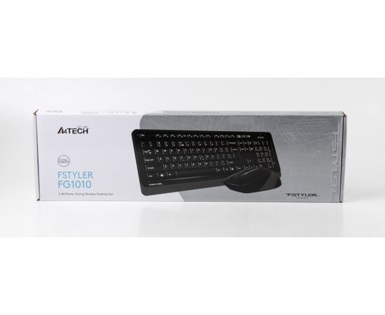  Клавиатура + мышь A4Tech Fstyler FG1010 grey 