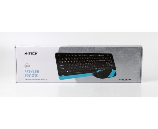  Клавиатура + мышь A4Tech Fstyler FG1010 blue 