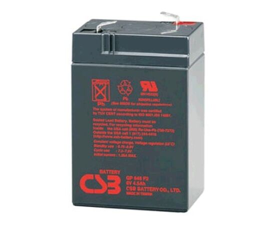  Аккумулятор CSB GP645 6V 4.5Ah 