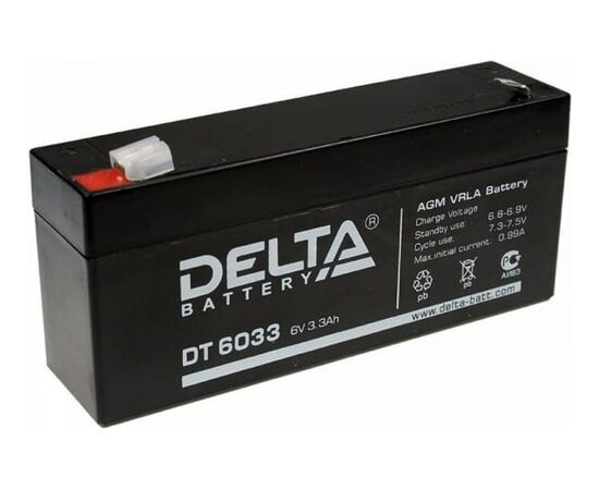  Батарея Delta DT 6033 (6V, 3.3Ah) 