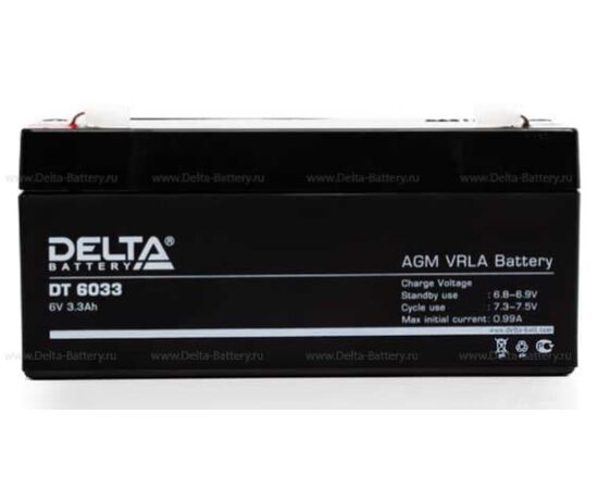  Батарея Delta DT 6033 (6V, 3.3Ah) 