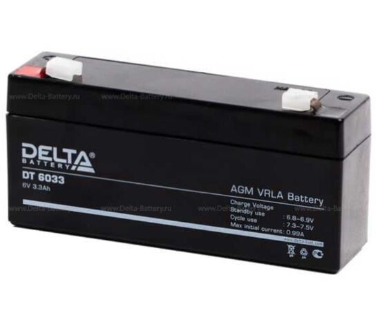  Батарея Delta DT 6033 (6V, 3.3Ah) 