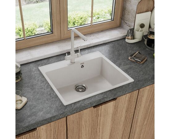  Кухонная мойка MAUNFELD Perla 580 MFQS-580W кремовый 