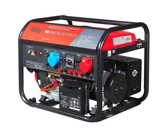  Генератор бензиновый FUBAG BS 8500 XD ES Duplex (641090) 380/220 В, 8.5кВт, с АКБ 