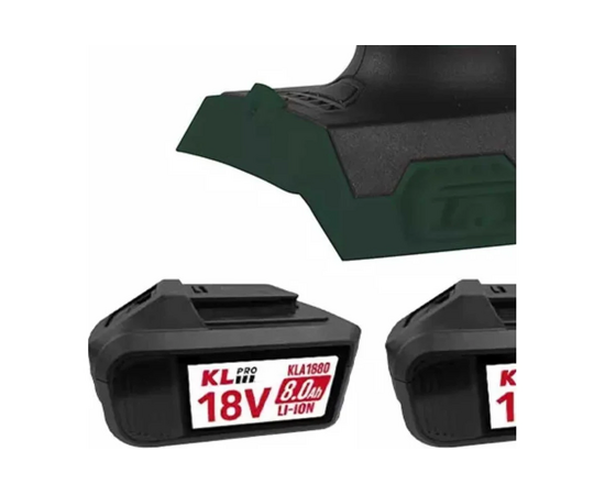  Профессиональный бесщеточный гайковерт аккумуляторный KLPRO KLSS18BHX-80 (18В, Li-ion-2шт, 8.0Ач, 800Нм, 2 скорости, подсветка, З/У, в кейсе) 