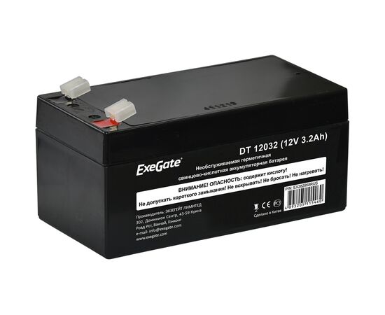  Аккумуляторная батарея ExeGate DT 12032 (12V 3.2Ah, клеммы F1) 282958 