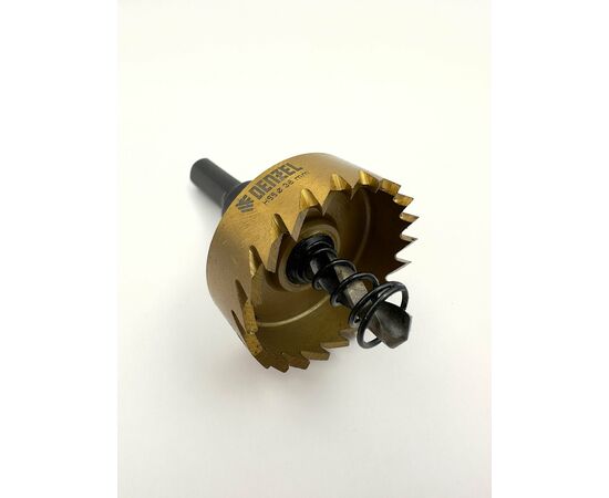  Коронка Denzel 724111 по металлу HSS 38мм, нитридтитановое покрытие 
