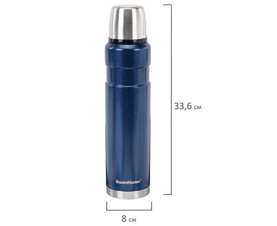  Термос BOOMHOUSE 700310 1л Darkblue синий 