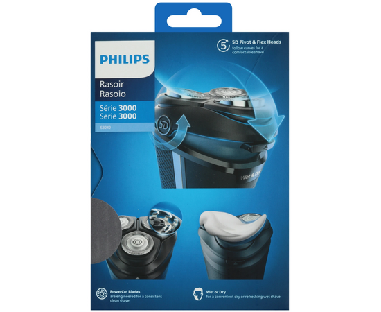  Электробритва Philips S3242/12 черный/серебристый 