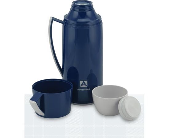  Термос Арктика 1010-1700-BL, 1,7 л, со стеклянной колбой 