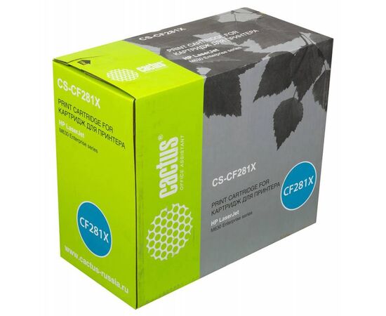  Тонер Картридж Cactus CS-CF281X черный для HP LaserJet Enterprise M630 (25000стр.) 