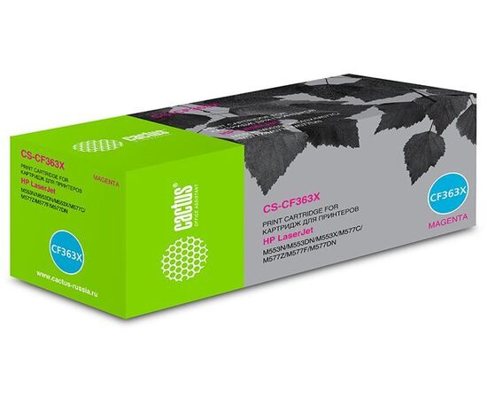  Тонер Картридж Cactus CS-CF363X пурпурный для HP CLJ M552dn/M553dn (9500стр.) 