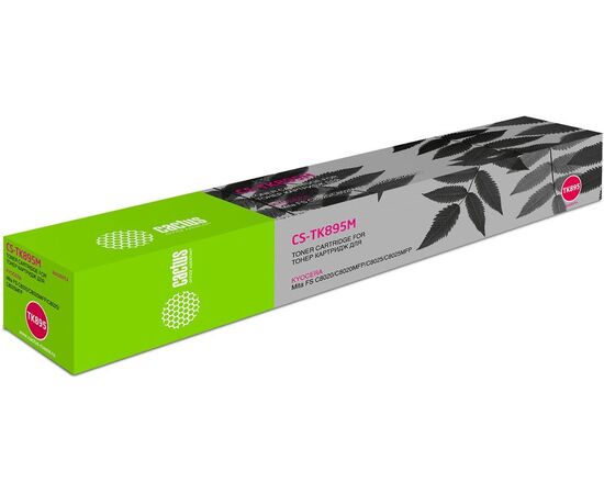  Тонер Картридж Cactus CS-TK895M пурпурный (6000стр.) для Kyocera Mita FS C8020/C8020MFP/C8025/C8025MFP 