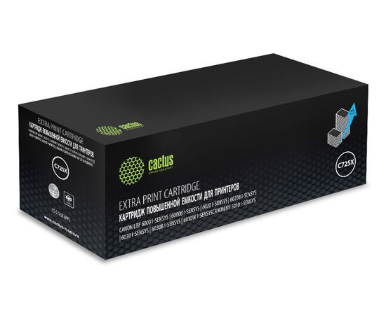  Картридж лазерный Cactus CS-C725X-MPS черный (3000стр.) для Canon LBP 6000/6020/6030B i-Sensys 