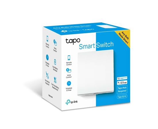  Умный выключатель TP-Link Tapo S210 одноклавишный на одно направление 