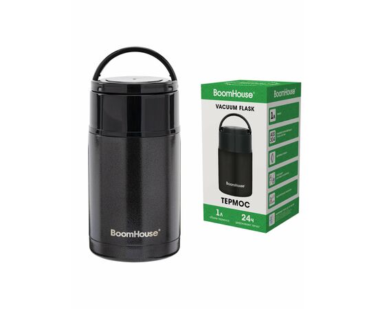  Термос BOOMHOUSE 700327 1л черный 