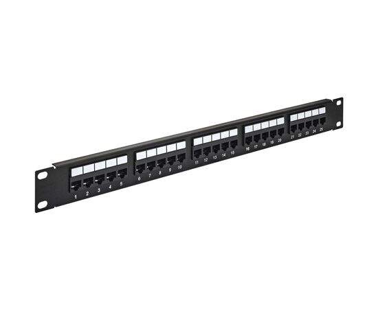  Патч-панель ExeGate EPP-19-25-6P4C-C2 (EX281084RUS) телефонная (19", 1U, 25 port, RJ-12 6P4C, RoHS, Black, RTL) 