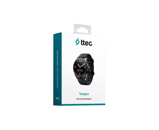 Smart-часы TTEC Tempus 35mm (2SW02) TFT Screen Circular Metal Casing Smart Watch Black 