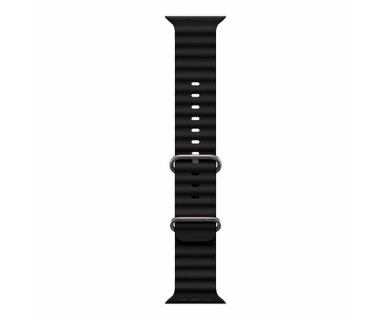  Ремешок HOCO WA12 Original для умных часов APPLE Watch 42/44/45/49mm силикон чёрный 
