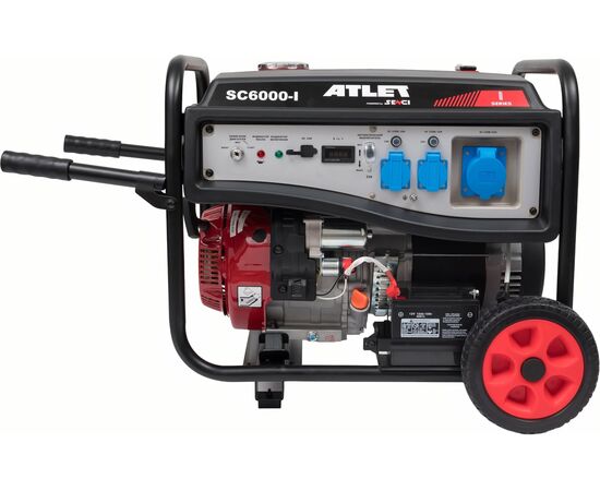  Генератор бензиновый ATLET SC6000-I, 5.5кВт, эл.стартер, колеса и ручки 