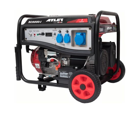  Генератор бензиновый ATLET SC6000-I, 5.5кВт, эл.стартер, колеса и ручки 