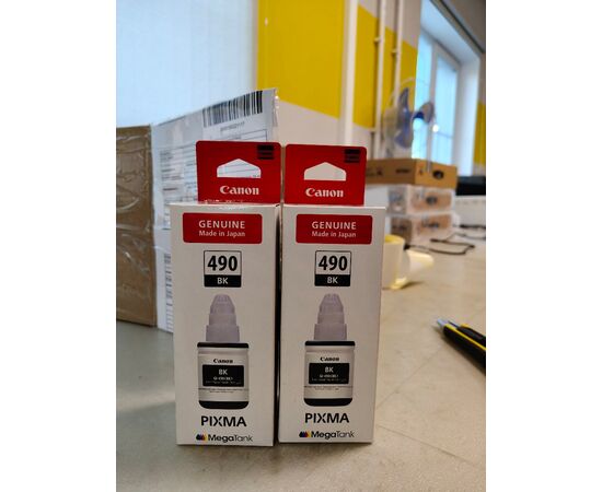  Чернила Canon GI-490 BK для Pixma G1400/G2400/G3400, Black, 135 мл., (0663C001) 