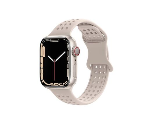  Ремешок HOCO WA08 Flexible для умных часов APPLE Watch 42/44/45/49mm силикон серый, светлый 
